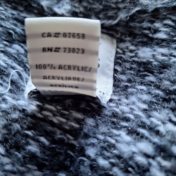 SWS Knitwear Black and White Marled Cardigan with Tassles - Picture 5 of 5